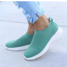 Load image into Gallery viewer, Women Sandals Knitting Sock Sneakers Women 2019 Spring Summer Slip On Flat Shoes Woman Plus Size Casual Sandals Loafers SH041602