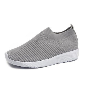 Women Sandals Knitting Sock Sneakers Women 2019 Spring Summer Slip On Flat Shoes Woman Plus Size Casual Sandals Loafers SH041602